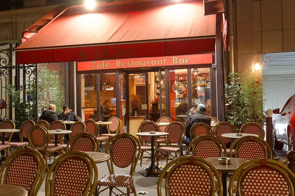 Parijs Frankrijk November 2022 Bois Doree Een Café Restaurant Met — Stockfoto