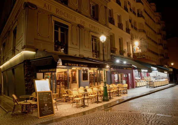 Париж Франция Марта 2023 Года Rocher Cancale Традиционный Французский Ресторан — стоковое фото