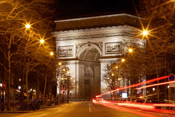 Triumphal Arch One Most Famous Monuments Paris Honors Those Who — Stock Photo, Image
