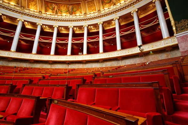 Paryż Francja Czerwiec 2023 Ławki Pałacu Bourbon Siedzibie Francuskiego Zgromadzenia — Zdjęcie stockowe