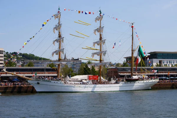 Rouen France June 2023 Great Mexican Three Masted Schooner Cuauhtemoc — Stock Photo, Image