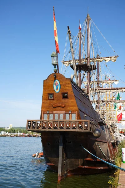 Rouen France June 2023 Galeon Andalucia Seine River Armada Parade — Stock Photo, Image