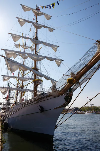 Rouen France June 2023 Great Mexican Three Masted Schooner Cuauhtemoc — Stock Photo, Image