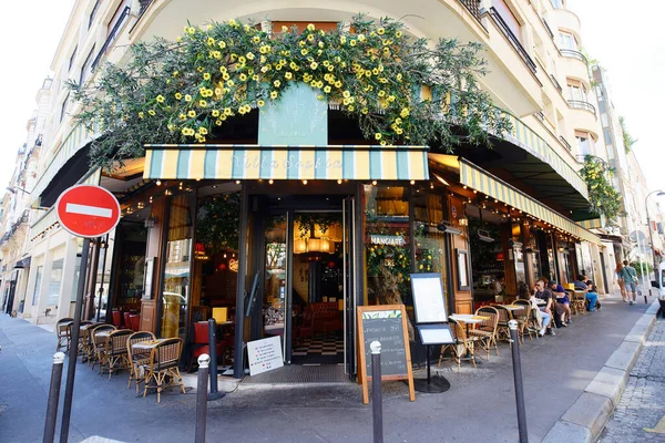 Paris França Julho 2023 Villa Sophia Restaurante Tradicional Italiano Localizado — Fotografia de Stock