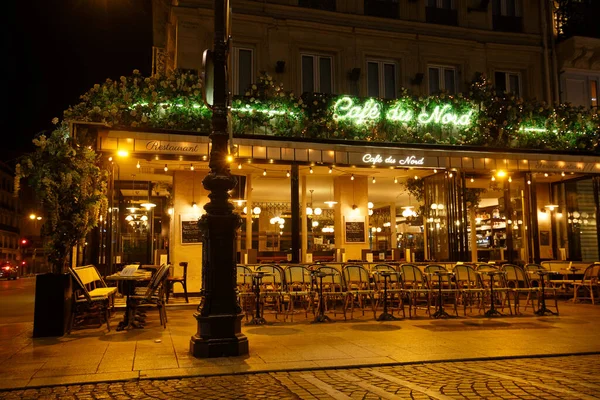 Paris France September 2023 Traditional French Cafe Nord Located Gare — Stock Photo, Image