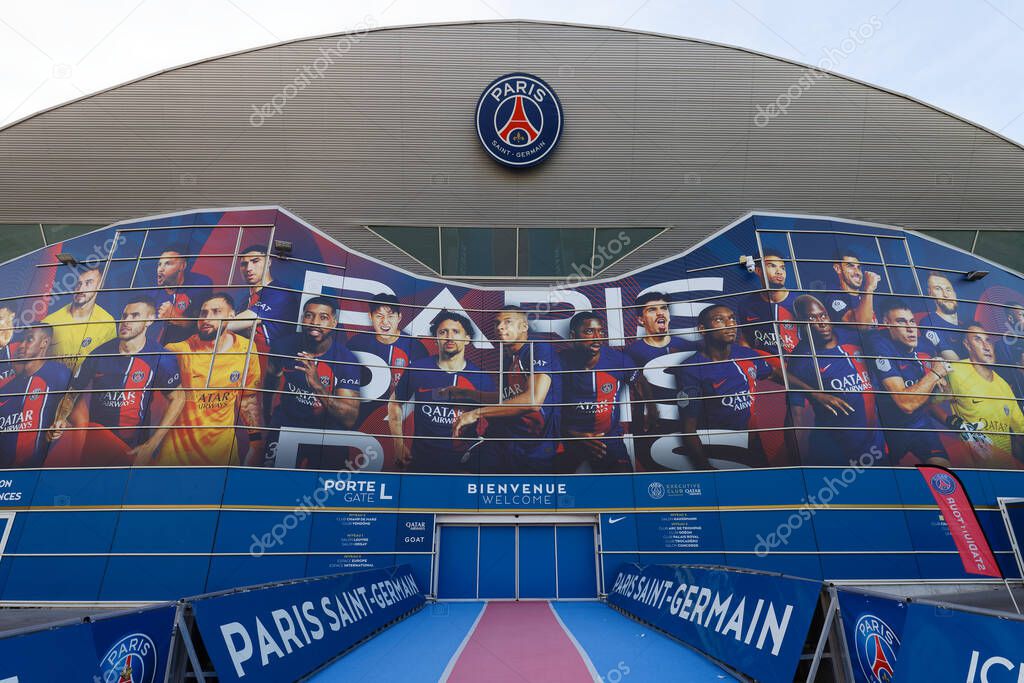 Paris, France - April 13 , 2024 - Parc des Princes, Football stadium of Paris Saint-Germain FC