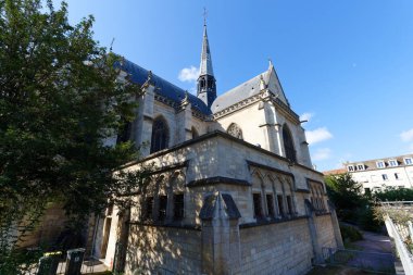 Notre-Dame-de-Boulogne church, also known as Notre-Dame-des-Menus, Boulogne-Billancourt, France. It was constructed between 1319 and 1450. clipart