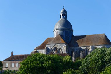 Saint-Quiriace Koleji Kilisesi, Kont Henri le Liberal tarafından ortaçağ Provins, Seine-et-Marne, Ile-de-France, Fransa.