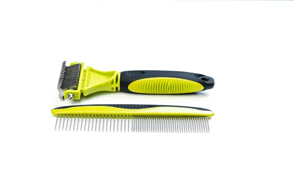 Card Comb Knot Cutter Everything Maintenance Our Pets Dog Cat — Stock Photo, Image