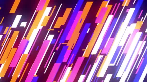 Endverkauf Unternehmensförderung Dinamic Diagonal Neon Speed Lines Schnell Leuchtende Blinkstreifen — Stockvideo