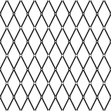 Siyah ve beyaz Geometrik Rhombus kusursuz desen. Basit bir coğrafi arkaplan. Örgü deseni. Modern minimalist modern. Kumaş, ambalaj, kırtasiye, duvar kağıdı ve