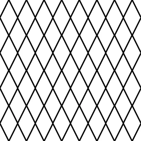 Černobílý Geometrický Rhombus Bezešvý Vzor Jednoduché Geo Pozadí Vzorek Matice — Stockový vektor