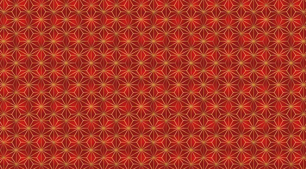 Традиционный Китайский Узор Красный Золотой Азиатский Роскошный Орнамент Восточное Японское — стоковый вектор