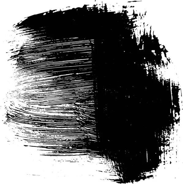 Black Paint Brush Stroke Ink Brush Strokes Brushes Lines Grunge — Stock Vector