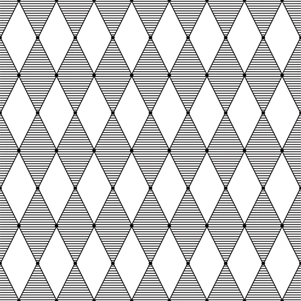 Черно Белый Геометрический Ромб Бесшовный Рисунок Простой Гео Фон Шаблон — стоковый вектор