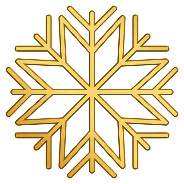 雪花图标设置 冬季雪花剪影系列设计圣诞和新年贺卡和横幅 白色背景下孤立的假日装饰元素 — 图库矢量图片