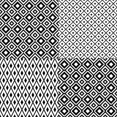 Bir dizi geometrik eşkenar dörtgen desen. Basit bir coğrafi arkaplan. Örgü deseni. Modern minimalist modern. Kumaş, ambalaj, kırtasiye, duvar kağıdı ve tekstil için çağdaş vektör baskısı.