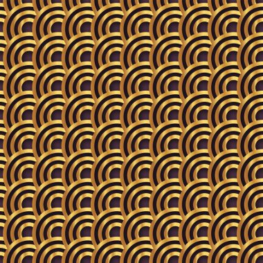 Geleneksel Çin balık pulu dikişsiz desen. Kara Altın Asya deniz dalgası lüks süsü. Doğulu, Japon kökenli. Doğu vektör motifi. Kart, pankart, poster ve takvim şablonu.