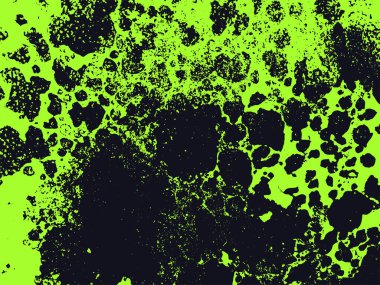 Grunge neon green background. Abstract street art print. Colorful grungy wallpaper. Urban art texture. Vector illustration.