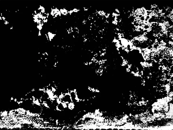 Ржавая Текстура Гранжа Агрессивное Повреждение Поверхности Чёрная Белая Пыль Заднем — стоковый вектор