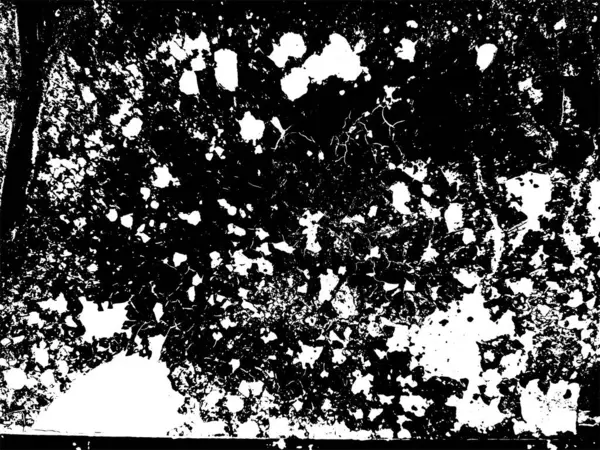 Textura Oxidada Grunge Superficie Dañada Agresiva Polvo Blanco Negro Fondo — Archivo Imágenes Vectoriales