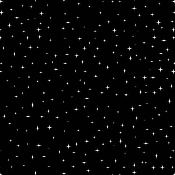 Csillagok Nélküli Minta Fényes Szikrák Tűzijáték Szimbólumok Háttér Dekorációs Csillogás — Stock Vector