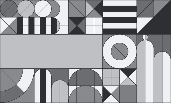 Padrão Moderno Geometria Abstrata Design Minimalista Geométrico Fundo Bauhaus Para — Vetor de Stock