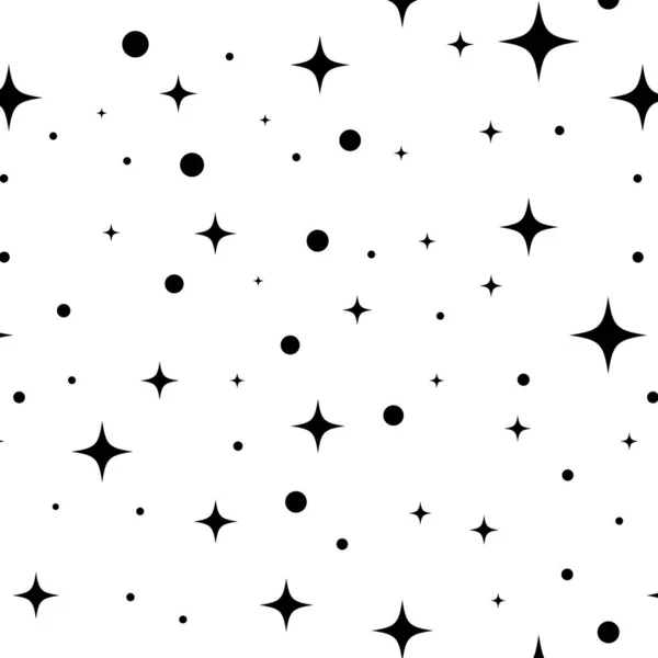 Αστέρι Χωρίς Ραφή Μοτίβο Φωτεινό Αστράφτει Φόντο Σύμβολα Πυροτέχνημα Διακόσμηση — Διανυσματικό Αρχείο