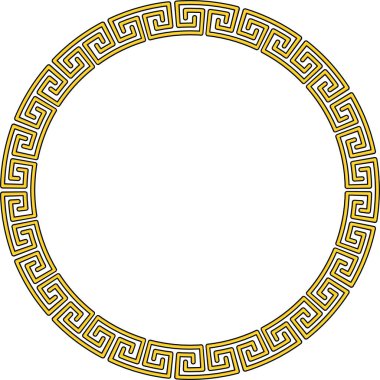 Round Chain frame. Circle chains border. Boho bracelet with pendants, rope, bow. Vintage flat cartoon vector illustration isolated on white background.