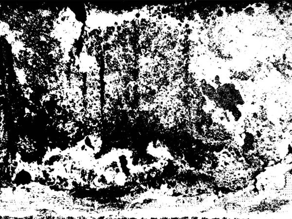 Texture Grunge Rouillée Surface Fortement Endommagée Poussière Blanche Noire Fond — Image vectorielle