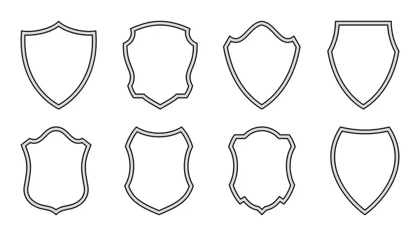 Icône Bouclier Insigne Shérif Police Logo Département Des Forces Armées — Image vectorielle