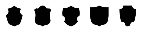 Ícones Vetoriais Escudo Emblema Segurança Logótipo Guarda Defesa Seguro Garantia —  Vetores de Stock
