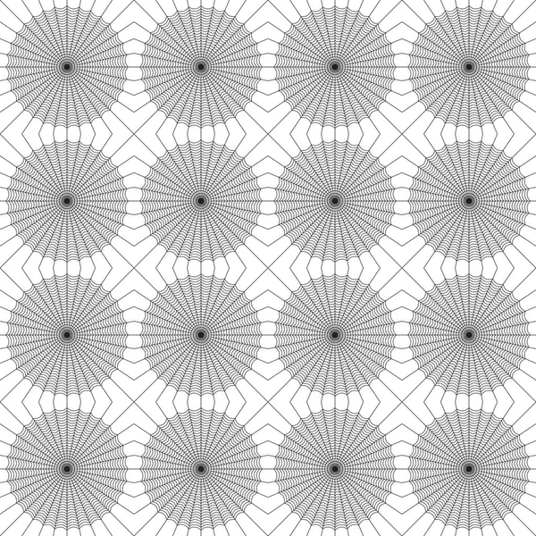 Symmetrisches Nahtloses Spinnennetz Moderne Geometrische Halloween Hintergrund Minimal Gespenstische Urlaubstextur — Stockvektor