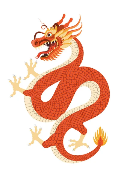 Carte Nouvel Chinois Lunaire Dragon 2024 Caractère Asiatique Traditionnel Motif Vecteurs De Stock Libres De Droits