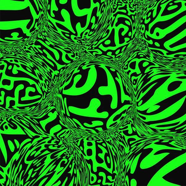 Trippy Turing Textuur Psychedelisch Patroon Neon Kleur Achtergrond Groovy Abstract — Stockvector