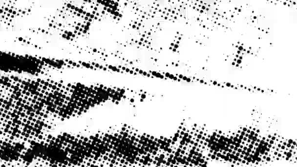 Halftone Dot Απρόσκοπτη Κινούμενο Φόντο Κινούμενα Σχέδια Grunge Κωμική Διακεκομμένη — Αρχείο Βίντεο