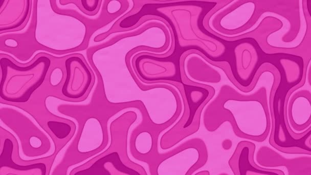 Рожевий Папір Вирізав Абстрактний Анімаційний Фон Паперові Ремісничі Хвилі Анімація — стокове відео