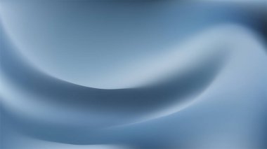 Soyut Mavi Gradyan Arkaplan. Pürüzsüz akışkan dalgalar mavi ve beyazın canlı tonlarında. Teknoloji ve iş için icat bg. Estetik temiz şablon. Vektör illüstrasyonu EPS 10.