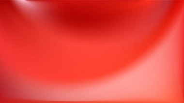 Soyut kırmızı eğimli arkaplan. Hafif ışıklandırma efektleri olan kırmızı bg. Canlı lüks ipek yumuşak doku. Noel için, Sevgililer Günü kartları, modern markalar ve ambalajlar. Vektör illüstrasyonu