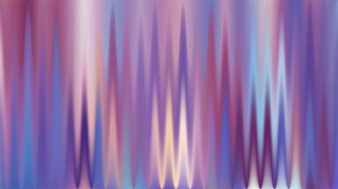 Yumuşak pastel holografik tırtıklı cam. İnci desenli eğimli zigzag dalga soyut arkaplan. Yanardöner akrilik flütlü kapı penceresi. Vektör illüstrasyonu, EPS 10.