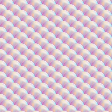 Yumuşak pastel holografik deniz kızı, balık ya da yılan pulu. Yanardöner cilt pürüzsüz desen. İncili desenli kaburgalı cam. Vektör illüstrasyonu, EPS 10.