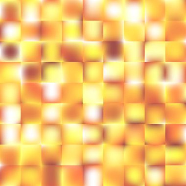 Lüks altın geometrik bg. Parlak soyut arkaplan. Kare eğimli çokgenli tırtıklı cam. Mevsimlik sonbahar tanıtımı sıcak ton duvar kağıdı. Vektör illüstrasyonu, EPS 10.