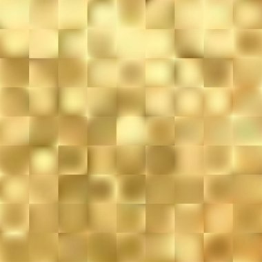 Lüks altın geometrik bg. Parlak soyut arkaplan. Kare eğimli çokgenli tırtıklı cam. Mevsimlik sonbahar tanıtımı sıcak ton duvar kağıdı. Vektör illüstrasyonu, EPS 10.