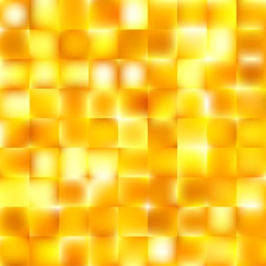 Lüks altın geometrik bg. Parlak soyut arkaplan. Kare eğimli çokgenli tırtıklı cam. Mevsimlik sonbahar tanıtımı sıcak ton duvar kağıdı. Vektör illüstrasyonu, EPS 10.