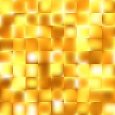 Lüks altın geometrik bg. Parlak soyut arkaplan. Kare eğimli çokgenli tırtıklı cam. Mevsimlik sonbahar tanıtımı sıcak ton duvar kağıdı. Vektör illüstrasyonu, EPS 10.