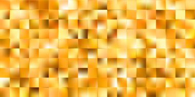 Lüks altın geometrik bg. Parlak soyut arkaplan. Kare eğimli çokgenli tırtıklı cam. Mevsimlik sonbahar tanıtımı sıcak ton duvar kağıdı. Vektör illüstrasyonu, EPS 10.