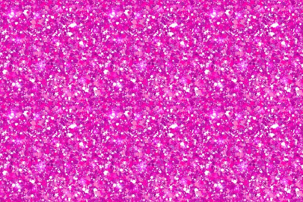 Kusursuz Pembe Parıltı Arkaplanı Parıltı ve Parıltı. Gül parıltısı, parıltı ve ışık yansıması bg. Şenlikli, kız işi ya da ışıltılı doku tasarımı. Vektör çizimi. EPS 10.