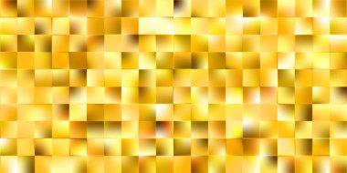 Lüks altın geometrik bg. Parlak soyut arkaplan. Kare eğimli çokgenli tırtıklı cam. Mevsimlik sonbahar tanıtımı sıcak ton duvar kağıdı. Vektör illüstrasyonu, EPS 10.