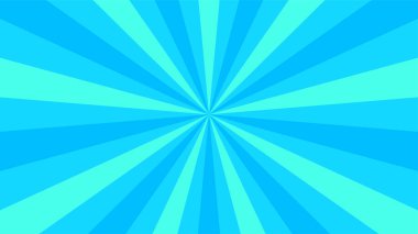 Yarım ton bg 'de retromavi güneş ışınları. Pop Art çizgi film geçmişi. Klasik güneş patlaması etkisi. Vektör çizimi. EPS 10.