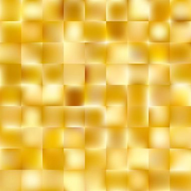 Lüks altın geometrik bg. Parlak soyut arkaplan. Kare eğimli çokgenli tırtıklı cam. Mevsimlik sonbahar tanıtımı sıcak ton duvar kağıdı. Vektör illüstrasyonu, EPS 10.